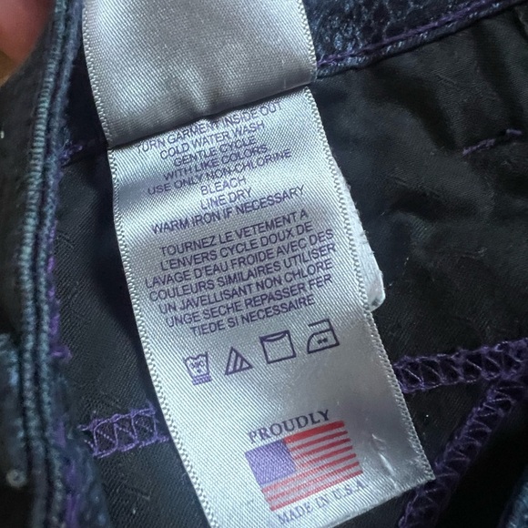 NYDJ ladies navy and black snake print pattern pants 12P. Perfect condition - Picture 8 of 13